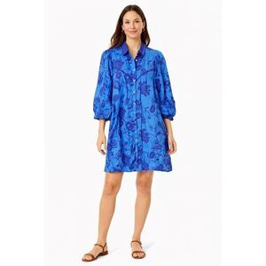 Bella tu cobalt ric rac shirtdress, Med $218